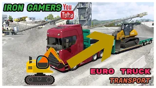 EURO TRUCK LIVE  🔴 🚨 TATA HITACHI CONSTRUCTION & MINING EXCAVATOR TRANSPORT 🚨  🔴 IRON GAMERS