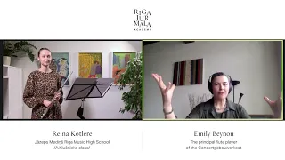 Live flute masterclass with Emily Beynon & student Reina Kotlere / RJAcademy 2020/21