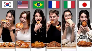 People from 6 Country Try Each Country's Bread! Which Country's Bread is BEST?
