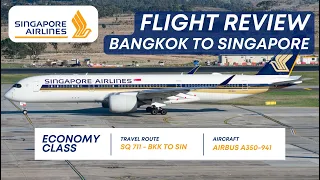 Singapore Airlines SQ 711 - Economy Class - BKK-SIN