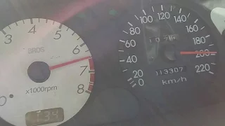 1995 현대 아반떼 1.8 수동 0-210km/h 가속 - 2015.10.09