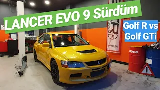 Lancer Evo 9 Sürdüm ! - Golf R vs GTi - Bilgisayar Oyunu Gibi Bir Gün