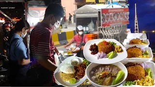 Husband & Wife Mobile Food Cart! Best Shrimp Paste Fried Rice, Basil Fried Rice, Beef Noodle Soup