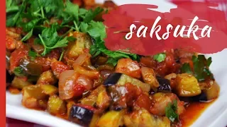 Turkish SAKSUKA (Fried Eggplants in Tomato-Garlic Sauce)