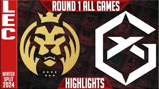 MAD vs GX Highlights ALL GAMES | LEC Winter 2024 Playoffs Lower Round 1 | MAD Lions vs GiantX