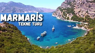 Marmaris Tekne Turu - Dron ile Marmaris'in En Güzel Koyları - Marmaris Boat Tour - Marmaris Turkey