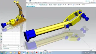 #NX CAD #Toggle Clamp Assembly #Link,Socket,Connecting Rod,Rivet. Prt 3