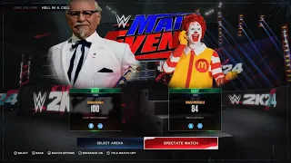 WWE 2K24 KFC vs ronald  mcdonald