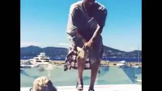 Chris Brown Does The Bobby Shmurda Shmoney Dance At Sea...