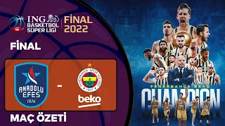 ŞAMPİYON FENERBAHÇE BEKO! | BSL Playoff Final 4. Maç Özet | Anadolu Efes 80-92 Fenerbahçe Beko