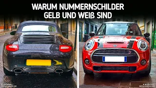 Warum Nummernschilder gelb und weiß sind