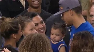 Stephen Curry's Family Moment | Thunder vs Warriors | Game 7 | 2016 NBA Playoffs