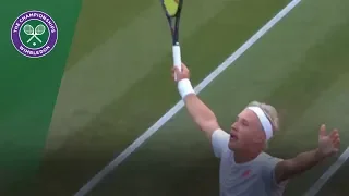 Henri Kontinen brilliant backhand in mixed doubles | Wimbledon 2018