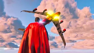 Superman vs plane GTA 5 | Superman mod