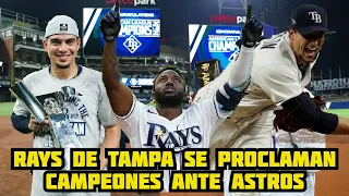 MLB 🔥 Rays De Tampa Bay ¡A LA SERIE MUNDIAL! Campeones de la Liga Americana.