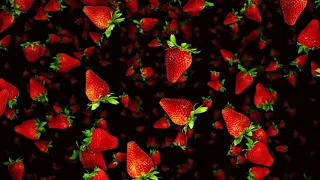 Music for Sleep | Falling strawberries with beautiful relaxing music for falling asleep