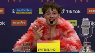 Nemo speaks about their song "The Code" (Winner's Press Conference #eurovision2024)