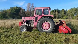 Putsning av träda med Massey Ferguson 185 och Kverneland 3m, hösten 2023