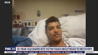 12-year-old bitten by shark talks about road the recovery