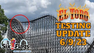 El Toro Update 6/9/23 - More Testing! | Six Flags Great Adventure