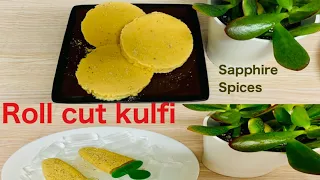 Home made Mawa Malai Roll Cut Kulfi | summer special recipe| Malai kulfi made with khoya