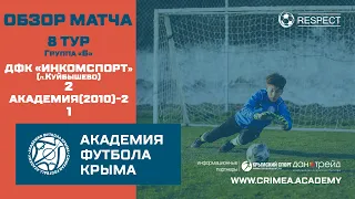 Обзор матча | ДФК "Инкомспорт" - АФК(2010)-2 | Группа "Б" | ДЮФЛК (2010 г.р.) 21/22 | 8 тур