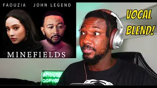 UNBELIEVABLE VOCALS! Faouzia & John Legend - Minefields | REACTION