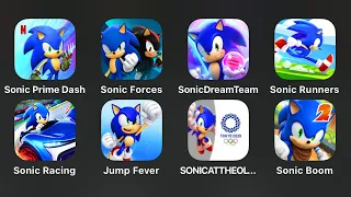 8 BEST "Sonic the Hedgehog" Games: Sonic Prime Dash,Sonic Forces,Sonic Dream Team,Sonic Runners