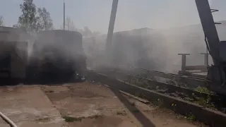Витебск пожар вагончиков 12 05 2020