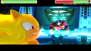 Sonic Unleashed opening with healthbars