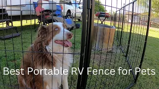 Portable RV Fence for Camping with Pets - FXW Dog PlayPen