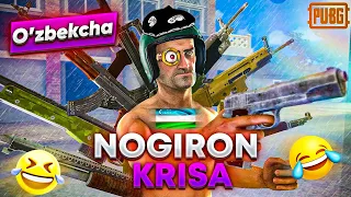 🤣NOGIRON KRISA PRIKOL //😍 PUBG MOBILE PRIKOL // 🇺🇿O'ZBEK TILIDA DUBLYAJ // 🔥YANGI QO'LBOLA DUBLYAJ