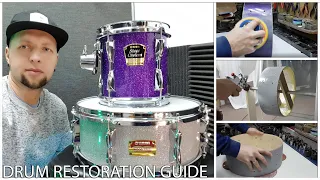 Snare Drum Restoration Glitter - Painting Drums - Yamaha Stage Custom Advantage
