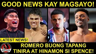 Magsayo PASOK sa WBO! Laban kay Navarrete POSIBLE na! | Romero HINAMON si Spence!