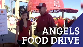 Angels Step up to the Plate to Help OC Food Bank