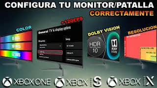 CONFIGURA TU MONITOR PARA XBOX ONE SERIES S | X CORRECTAMENTE