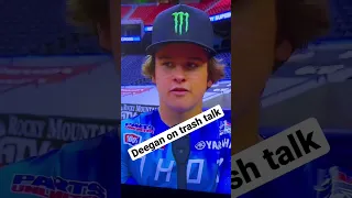 Haiden Deegan stating he doesn’t have social media on his phone. #hueston #eastcoast #supercross