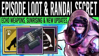 Destiny 2: FUTURE WEAPONS & SECRET BOSS! Episode Loot, Sunrising, New Teasers, Year 7 Changes & More