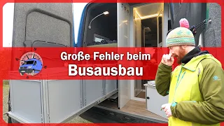 Große Fehler beim Bus- und Campervan Ausbau. Das solltest Du unbedingt vermeiden!😮😮😮