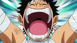 Luffy and Zoro eating meat & booze after defeating Kaido in Wano  Arc || Onepiece Ep 1079 Eng Sub