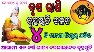 ବୃହସ୍ପତି ଚଳନ ବୃଷ ରାଶି ପାଇଁ କିପରି ରହିବ, Brusha Rasi 2024, Taurus Horoscope prediction 2024