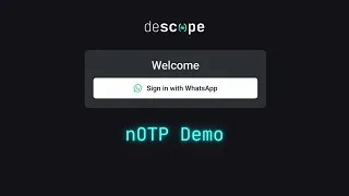 nOTP Demo | WhatsApp Authentication