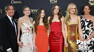 Nicole Kidman and Keith Urban’s teenage daughters stun in rare red carpet appearance