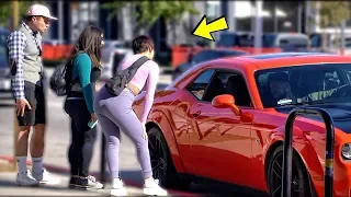 DODGE HELLCAT GOLD DIGGER PRANK!