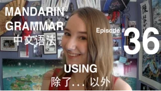 Mandarin Grammar #36: Using 除了... 以外
