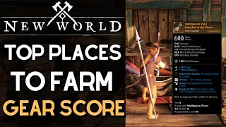 Top Places To Farm Gear Score In New World Part 1 | Fastest Gear Score & Orichalcum Ore Farm!
