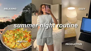 MY 7PM SUMMER NIGHT ROUTINE! ☁️💫 cooking dinner, productive, self care, & relaxing! 2023