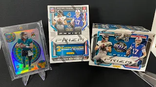 2021 Panini Prizm Football Blaster Box x2 Rip!  Rookie Premier WR Mem Card Pulled! Nice Lazer Cards!