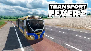 Transport Fever 2 - Междугороднее шоссе и автобусный рейс! #23