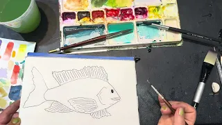 How to Paint a Watery Background